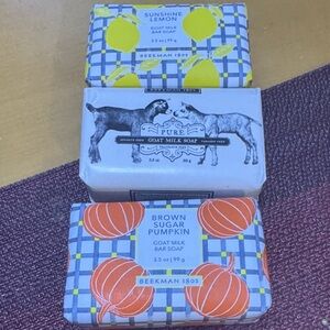Beekman 1802 Goat Milk Soap Trio - Lemon, Pure & Pumpkin